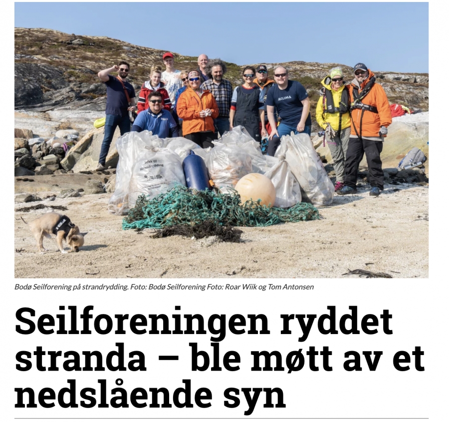 Bodø Seilforening på ryddeaksjon