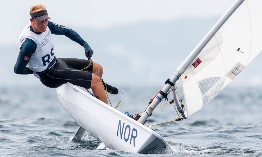 MEDALJE: Hermann Tomasgaard seiler for nok en norsk medalje i prøve-OL i morgen.