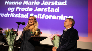 ÅRETS TRENERE: Hanne-Marie Westbye Jørstad og Frode Bærland Jørstad ble kåret til Årets terene 2022.